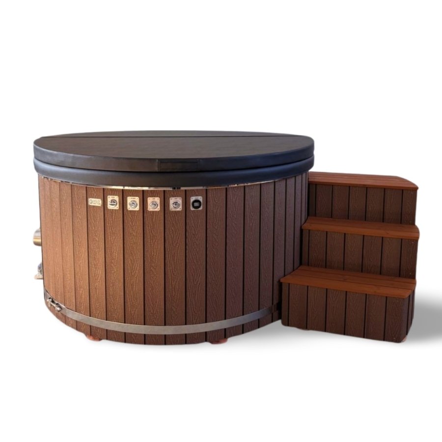 WPC hot tub with integrated heater Hazel_Vilo Hot Tubs